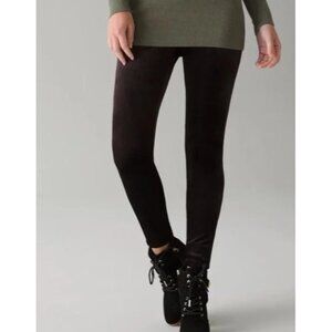 NWT White House Black Market Women's Runway Velvt Cord Blk Leggings Sz 0 Regular